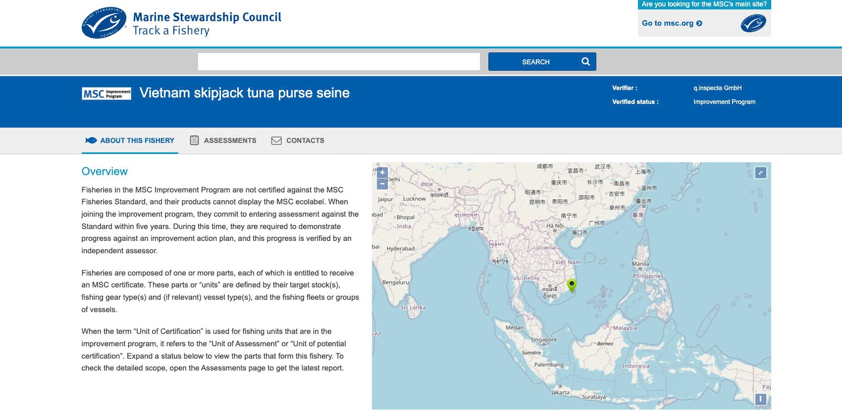 Vietnam Skipjack Tuna Fishery Joins MSC Improvement Program