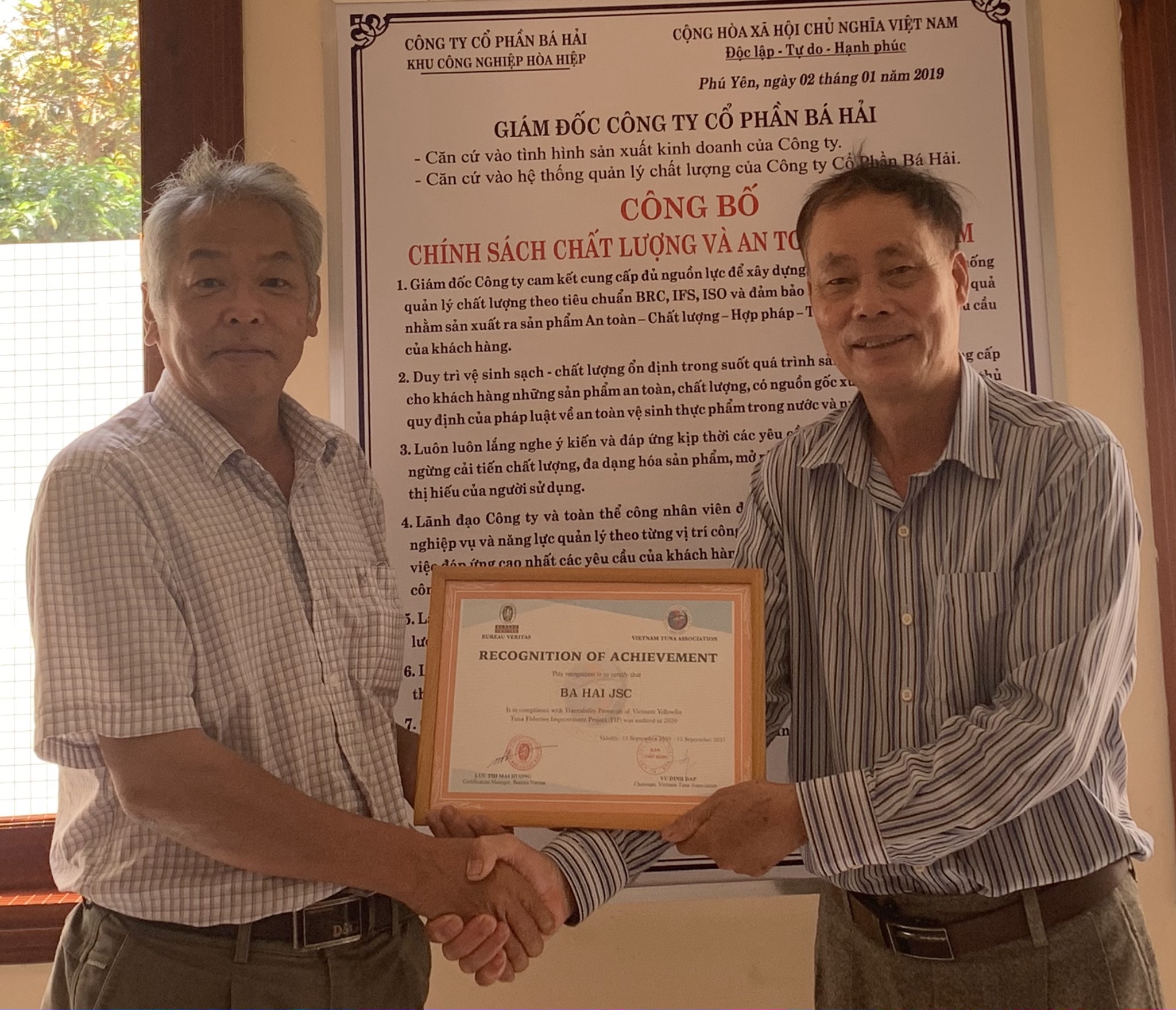 Hình ảnh minh họa bài viết: CÔNG NHẬN NHỮNG NỖ LỰC VỀ THỰC HIỆN NÂNG CAO HỆ THỐNG TRUY XUẤT NGUỒN GỐC FIP CODE 2020 CHO SẢN PHẨM CÁ NGỪ VIỆT NAM